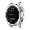 For Garmin Epix Pro 47mm Half Package Electroplated TPU Watch Protective Case(Sliver)