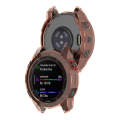 For Garmin Fenix 7X Pro Half-Package TPU Watch Protective Case(Transparent Orange)