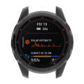 For Garmin Epix Pro 42mm Half-Package TPU Watch Protective Case(Transparent Black)