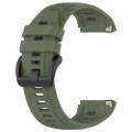 For Garmin Approach S70 42mm 20mm Sports Silicone Watch Band(Dark Green)