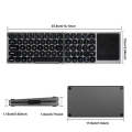 FK328T Cell Phone Tablet Laptop Wireless Bluetooth Keyboard Portable 3-Folded Keyboard