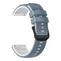 For Garmin Forerunner 255 22mm Mesh Two Color Silicone Watch Band(Blue White)