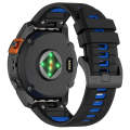 For Garmin Fenix 5X Sapphire / GPS / Plus Sports Two-Color Quick Release Silicone Watch Band(Blac...
