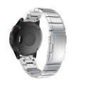 For Garmin Fenix 7 Pro 47mm 22mm Titanium Alloy Quick Release Watch Band(Sliver)