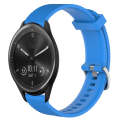 For Garmin Vivomove Sport 20mm Diamond Textured Silicone Watch Band(Sky Blue)