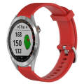 For Garmin Approach S40 20mm Diamond Textured Silicone Watch Band(Red)