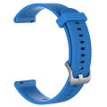 For Garmin Approach S40 20mm Diamond Textured Silicone Watch Band(Sky Blue)