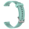 For Samsung Galaxy Watch 6 Classic 47mm 20mm Diamond Textured Silicone Watch Band(Teal)
