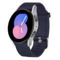 For Samsung Galaxy Watch 5 40mm 20mm Diamond Textured Silicone Watch Band(Midnight Blue)