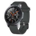 For Samsung Galaxy Watch 42mm 20mm Diamond Textured Silicone Watch Band(Dark Grey)
