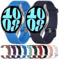 For Samsung Galaxy Watch 5 44mm 20mm Diamond Textured Silicone Watch Band(Midnight Blue)