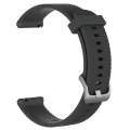 For Huawei Watch GT3 42mm 20mm Diamond Textured Silicone Watch Band(Dark Grey)