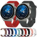 For Huawei Watch GT2 42mm 20mm Diamond Textured Silicone Watch Band(Dark Grey)