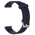 For Garmin Vivoactive 4S 18mm Diamond Textured Silicone Watch Band(Midnight Blue)