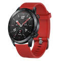 For Huawei Watch Buds 22mm Diamond Textured Silicone Watch Band(Dark Grey)