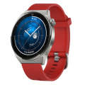 For Huawei Watch 4 Pro 22mm Diamond Textured Silicone Watch Band(Dark Grey)