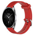 For Xiaomi Watch S2 42mm 22mm Diamond Textured Silicone Watch Band(Red)