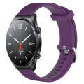 For Xiaomi Mi Watch S1 22mm Diamond Textured Silicone Watch Band(Purple)