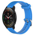 For Xiaomi Mi Watch S1 Pro 22mm Diamond Textured Silicone Watch Band(Sky Blue)