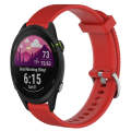 For Garmin Forerunner 255 22mm Diamond Textured Silicone Watch Band(Red)
