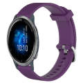 For Garmin Venu 2 22mm Diamond Textured Silicone Watch Band(Purple)