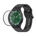 For Samsung Galaxy Watch6 Classic 43mm JUNSUNMAY Silicone Adjustable Strap + Full Coverage PMMA S...