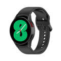 For Samsung Galaxy Watch6 / 6 Classic JUNSUNMAY Solid Color Silicone Adjustable Watch Band(Black)