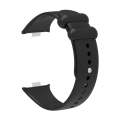 For Xiaomi Mi Band 8 Pro Solid Color Reverse Buckle Silicone Watch Band(Black)