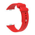 For Xiaomi Mi Band 8 Pro Solid Color Reverse Buckle Silicone Watch Band(Red)