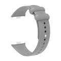 For Xiaomi Mi Band 8 Pro Solid Color Reverse Buckle Silicone Watch Band(Gray)