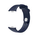For Xiaomi Mi Band 8 Pro Solid Color Reverse Buckle Silicone Watch Band(Midnight Blue)