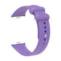 For Xiaomi Mi Band 8 Pro Solid Color Reverse Buckle Silicone Watch Band(Purple)