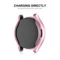 For Samsung Galaxy Watch6 Classic 43mm ENKAY Hat-Prince Electroplated Soft TPU Case + 0.2mm 9H Gl...