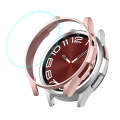 For Samsung Galaxy Watch6 Classic 47mm ENKAY Hat-Prince Electroplated Hard PC Case + 0.2mm 9H Gla...