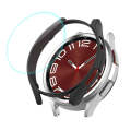 For Samsung Galaxy Watch6 Classic 43mm ENKAY Hat-Prince Electroplated Hard PC Case + 0.2mm 9H Gla...