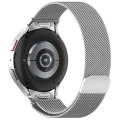 For Samsung Galaxy Watch5 / 5 Pro Button Style Milan Magnetic Metal Watch Band(Silver)