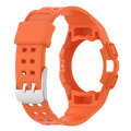 For Samsung Galaxy Watch6 44mm TPU Integrated Silicone Watch Band(Orange)