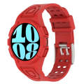 For Samsung Galaxy Watch6 44mm TPU Integrated Silicone Watch Band(Red)