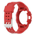 For Samsung Galaxy Watch6 44mm TPU Integrated Silicone Watch Band(Red)