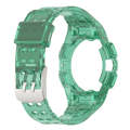 For Samsung Galaxy Watch6 40mm TPU Integrated Silicone Watch Band(Transparent Green)