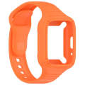 For Redmi Watch 3 Active Integrated Fully Enclosed Silicone Watch Band(Orange)
