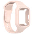 For Redmi Watch 3 Active Integrated Fully Enclosed Silicone Watch Band(Pink)