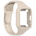 For Redmi Watch 3 Active Integrated Fully Enclosed Silicone Watch Band(Ivory White)