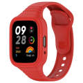 For Redmi Watch 3 Lite Integrated Fully Enclosed Silicone Watch Band(Red)