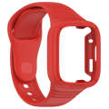 For Redmi Watch 3 Integrated Fully Enclosed Silicone Watch Band(Red)