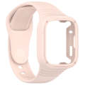 For Redmi Watch 3 Integrated Fully Enclosed Silicone Watch Band(Pink)