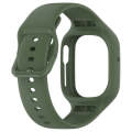 For Honor Watch 4 Integrated Fully Enclosed Silicone Watch Band(Dark Green)