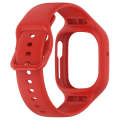 For Honor Watch 4 Integrated Fully Enclosed Silicone Watch Band(Red)