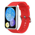 For Huawei Watch Fit Solid Color Silicone Watch Band(Red)