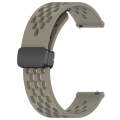 For Garmin Venu 2 22mm Folding Magnetic Clasp Silicone Watch Band(Space Ash)